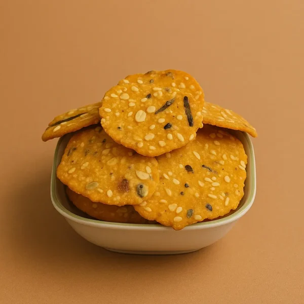 Crispy traditional Palli Chekkalu made with rice flour and peanuts